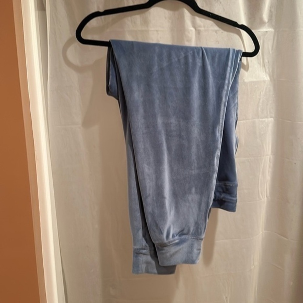 32 Degrees Heat blue velour pants with drawstring and pockets Size XL